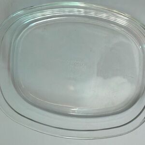 Clear Oval Glass Baking Dish Lid - Transparent